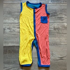 Kyte Baby 6-12 Colorblock Sleeveless Romper
